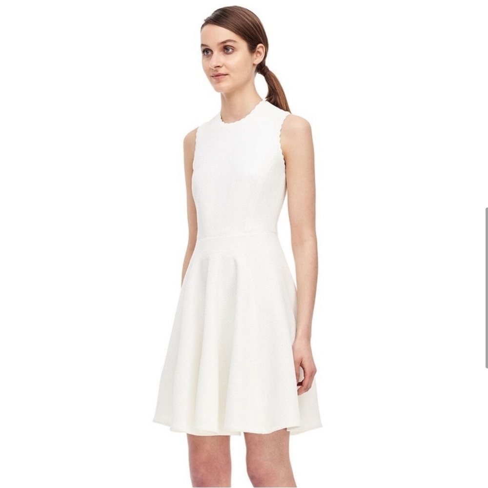 NWT Rebecca Taylor Textured White Dress